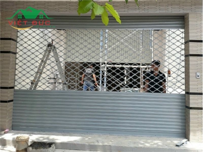 Cửa cuốn mắc võng sơn tĩnh điện